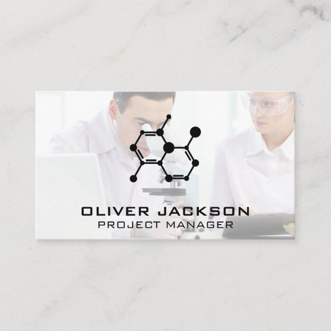 Scientific Microscope Business Card Visitenkarte (Vorderseite)