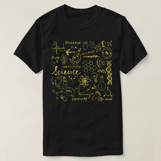 Scientific T Shirt - Cool Science Lover T Shirt (Design vorne)