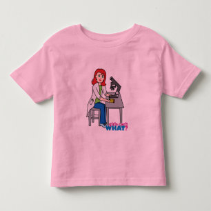 Scientist Girl - Licht/Rot Kleinkind T-shirt