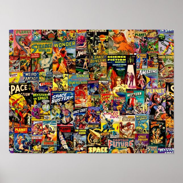 SciFi Comic Collage Poster (Vorne)