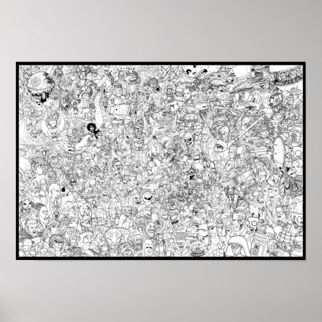 SciFi / Fantasy-Färbung Poster (Vorne)