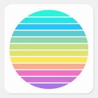 scifi rainbow pastel 60s 70s sunset stripes