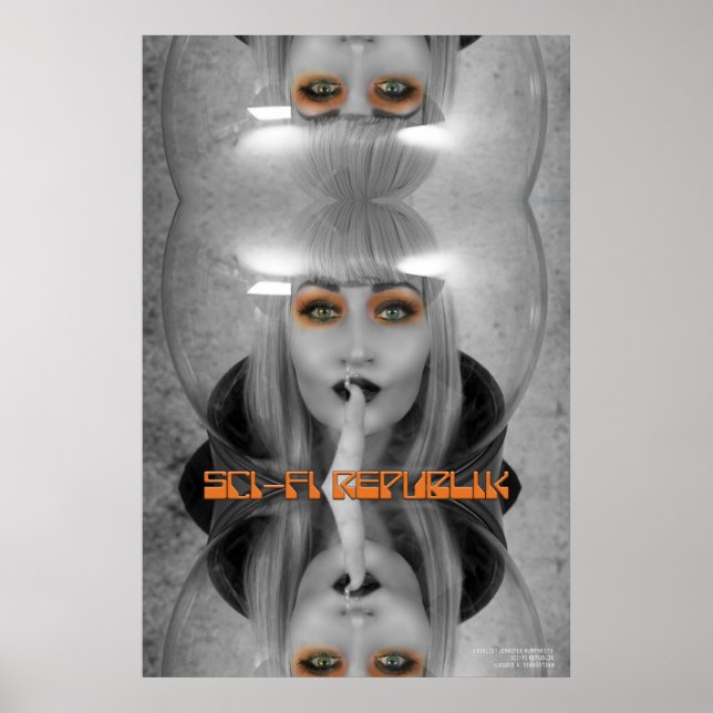 SciFi Republik unsere Lippen sind versiegeltes Pos Poster (Vorne)