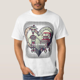 Scifi Roboter-Liebe T-Shirt