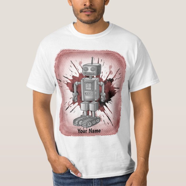 Scifi-Roboter sieben T-Shirt (Vorderseite)