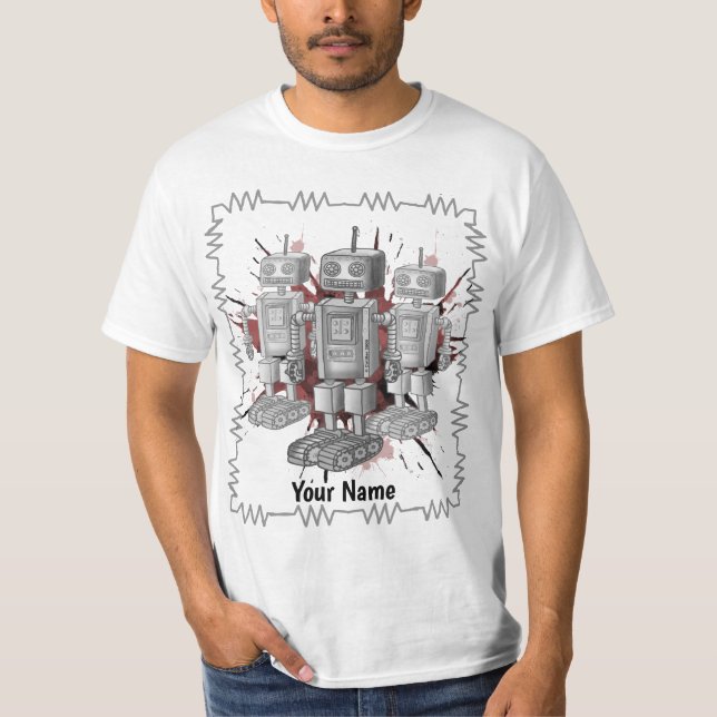 Scifi Roboterbrigade T-Shirt (Vorderseite)