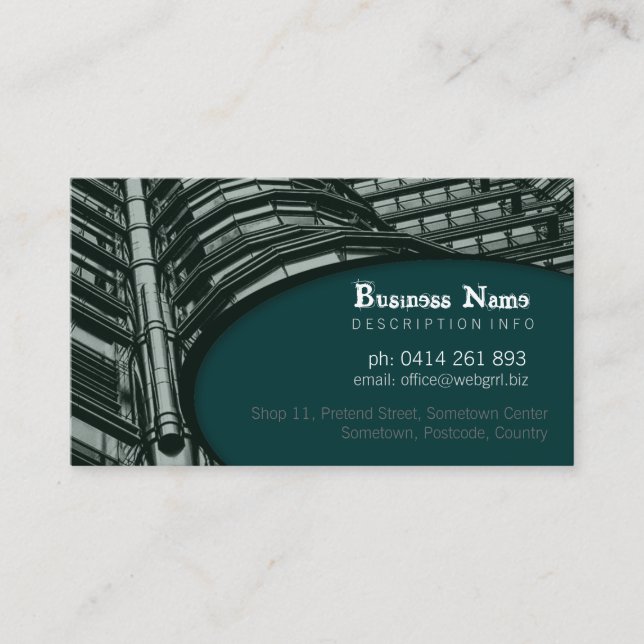 Scifi Skies Business Card Visitenkarte (Vorderseite)