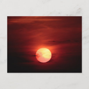 Scifi Sunset Postkarte