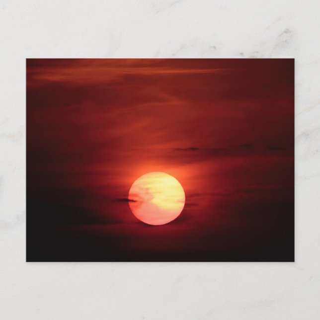 Scifi Sunset Postkarte (Vorderseite)