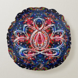 Scintillation Zen Lotus Rundkissen Rundes Kissen