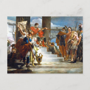 Scipio Africanus befreit Massiva, Öl auf Leinwand, Postkarte