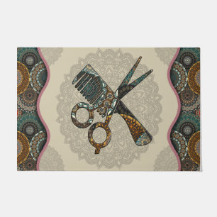 Scissor And Brusher Mat, Hair Styist Fußmatte