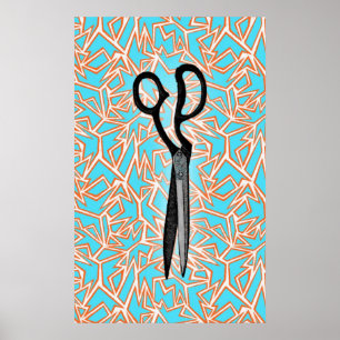 Scissor Art Poster