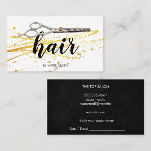 Scissor Hair Stylist Hair Salon Beauty Terminkarte