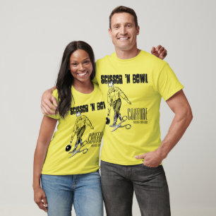 Scissor 'n-SchüsselCoiffure.  Goldausgabe T-Shirt
