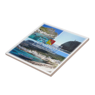 SCL020 LEVANZO ISLAND, Mosaik, Sizilien, Fliese