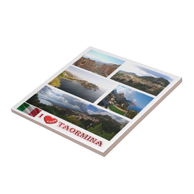 SCL062 TAORMINA I Liebe, Mosaik, Sizilien, Fliese (Seite)