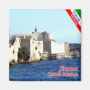 SCL070 SIRACUSA Castle Maniace, Sizilien, Kühlschr Magnet