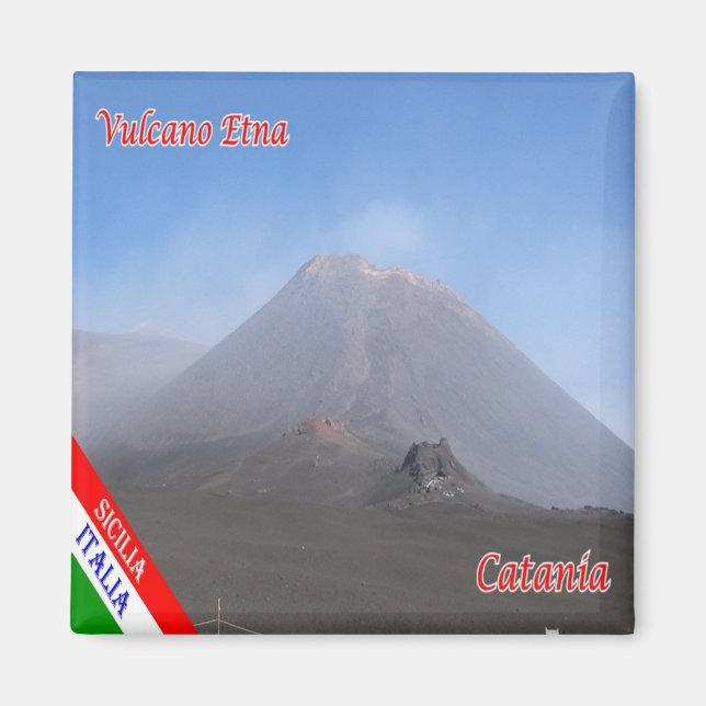 SCL087 CATANIA, ETNA, Sizilien, Italien, Kühlschra Magnet (Vorne)