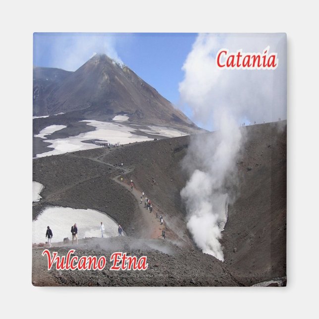 SCL089 CATANIA, ETNA, Sizilien, Italien, Kühlschra Magnet (Vorne)