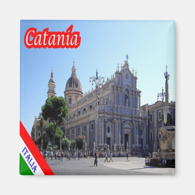 SCL096 CATANIA Cathedral, Sizilien, Italien, Kühls Magnet (Vorne)