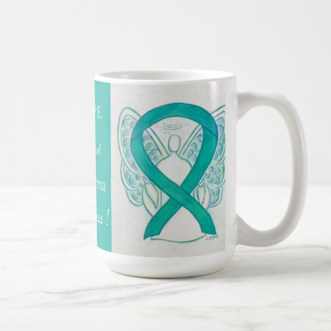Scleroderma Awareness Ribbon Engel Custom Tasse (Rechts)