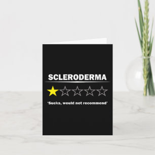 Scleroderma Awareness Spaß One Star Rating Design Karte