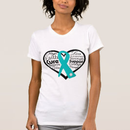 Scleroderma Heart Ribbon Collage T-Shirt
