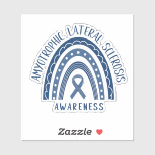 Sclérose latérale amyotrophique ALS Sticker arc-en