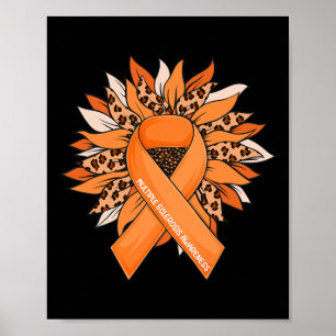 Sclerosi Sonnenblume Multiple Sklerose Bewusstsein Poster