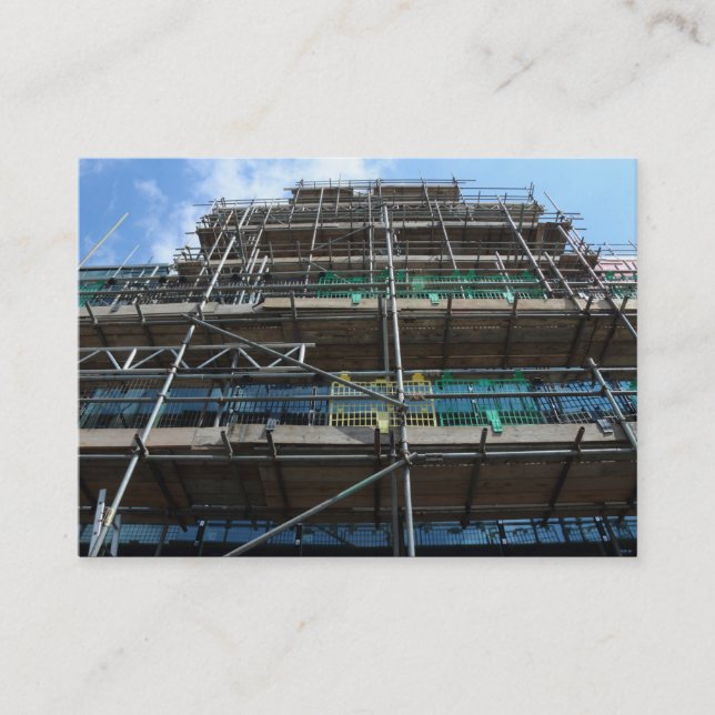 Scoffolding, Mini-Foto Visitenkarte (Vorderseite)