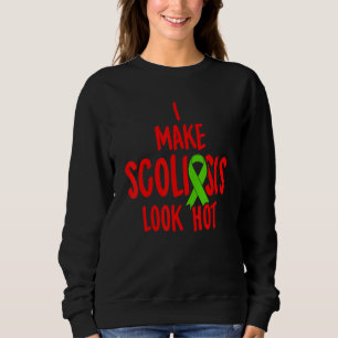 Scoliose Awareness Hot Scoliotic Warrior Survivor Sweatshirt