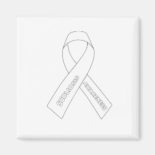 Scoliose Awareness Ribbon Magnet