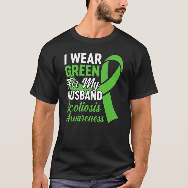 Scoliose Back Spinal Verletzung Krieger Ehefrau Sc T-Shirt (Vorderseite)