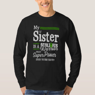 Scoliose Bewusstsein Scoliotic Warrior Survivor 4 T-Shirt