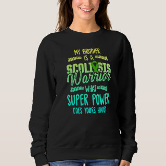 Scoliose Bewusstsein Scoliotic Warrior Survivor 5 Sweatshirt