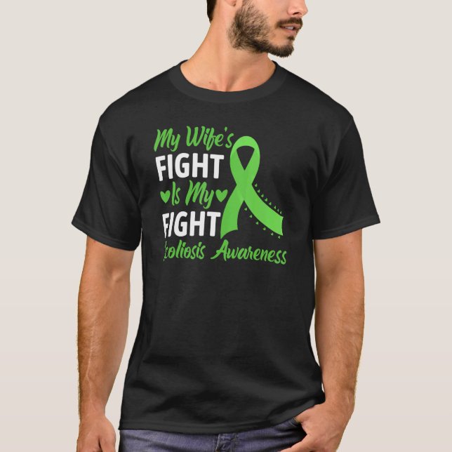 Scoliose Männerspinalverletzung Warriors Husband S T-Shirt (Vorderseite)