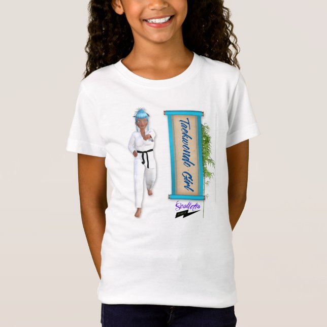 Scolletta "Taekwondo Mädchen" Babydoll T T-Shirt (Vorderseite)