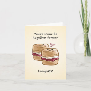 Scone-Hochzeitskarte Karte