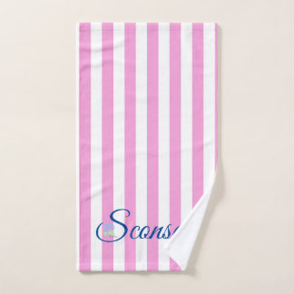 Sconset/Nantucket serviette rose bande