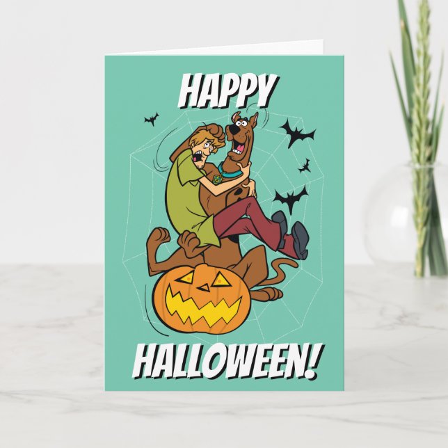 Scooby-Doo and Shaggy Halloween Fright Karte (Vorderseite)
