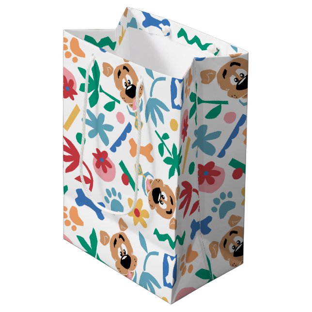 Scooby-Doo | Baby Scooby Doo So Niedliches Muster Mittlere Geschenktüte (Vorderseite Schrägansicht)