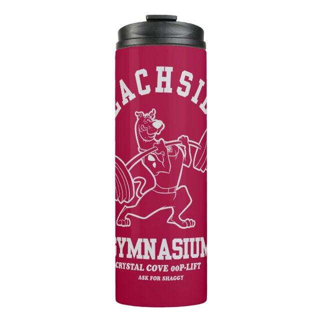 Scooby-Doo "Beachside Gymnasium" Weightlifting Thermosbecher (Vorderseite)