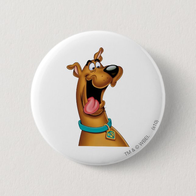 Scooby-Doo begeistert Button (Vorderseite)