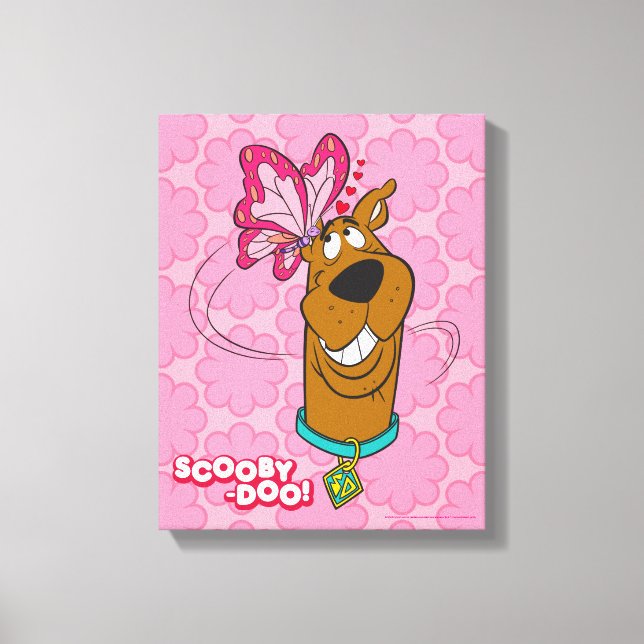 Scooby-Doo Butterfly Kisses Leinwanddruck (Vorderseite)
