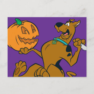 Scooby-Doo Carving Pumpkin Postkarte