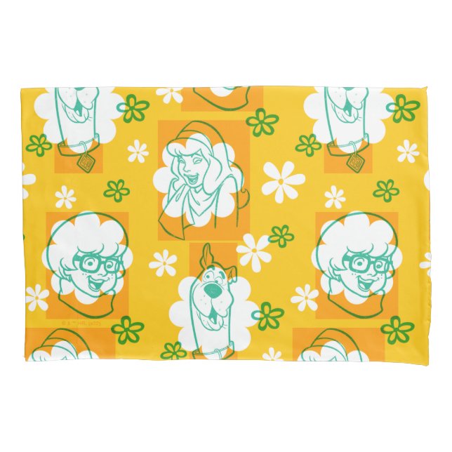 Scooby-Doo | Character Floral Pattern Kissenbezug (Vorderseite)