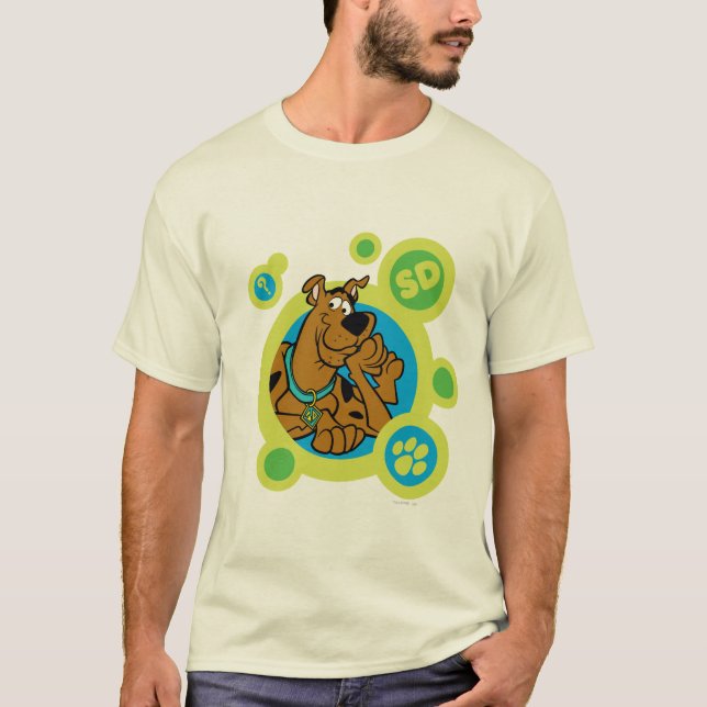 Scooby-Doo Circles SD Badge T-Shirt (Vorderseite)