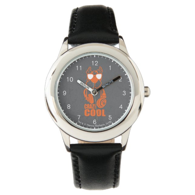 Scooby-Doo "Crazy Cool" Headphone Grafik Armbanduhr (Vorderseite)