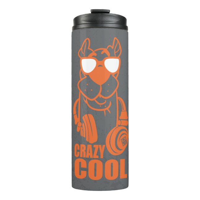 Scooby-Doo "Crazy Cool" Headphone Grafik Thermosbecher (Vorderseite)